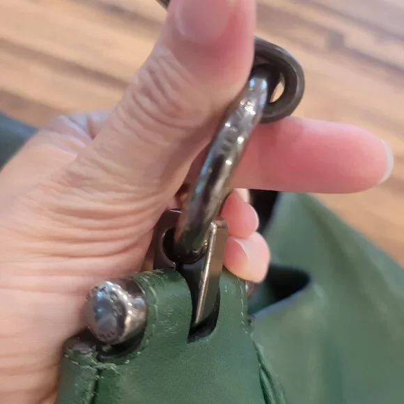 Coach Nomad Hobo Dark Green Glove tanned Leather Shoulder Bag Purse 36026 - Picture 5 of 14